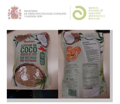 Envase del producto afectado por la alerta ES2026/090
