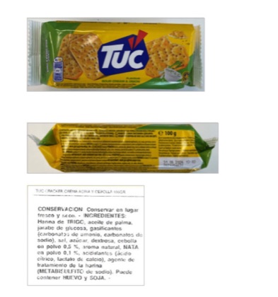 Envase del producto afectado por la alerta ES2026/263